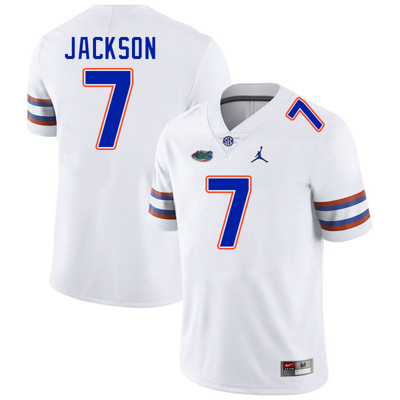 Florida Gators #7 Amir Jackson College Football Jerseys Stitched-White